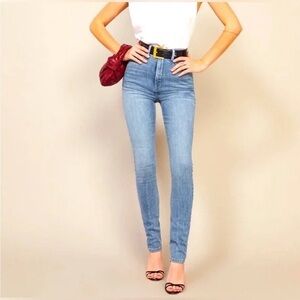 Reformation • Harper ultra high rise skinny jeans in cypress